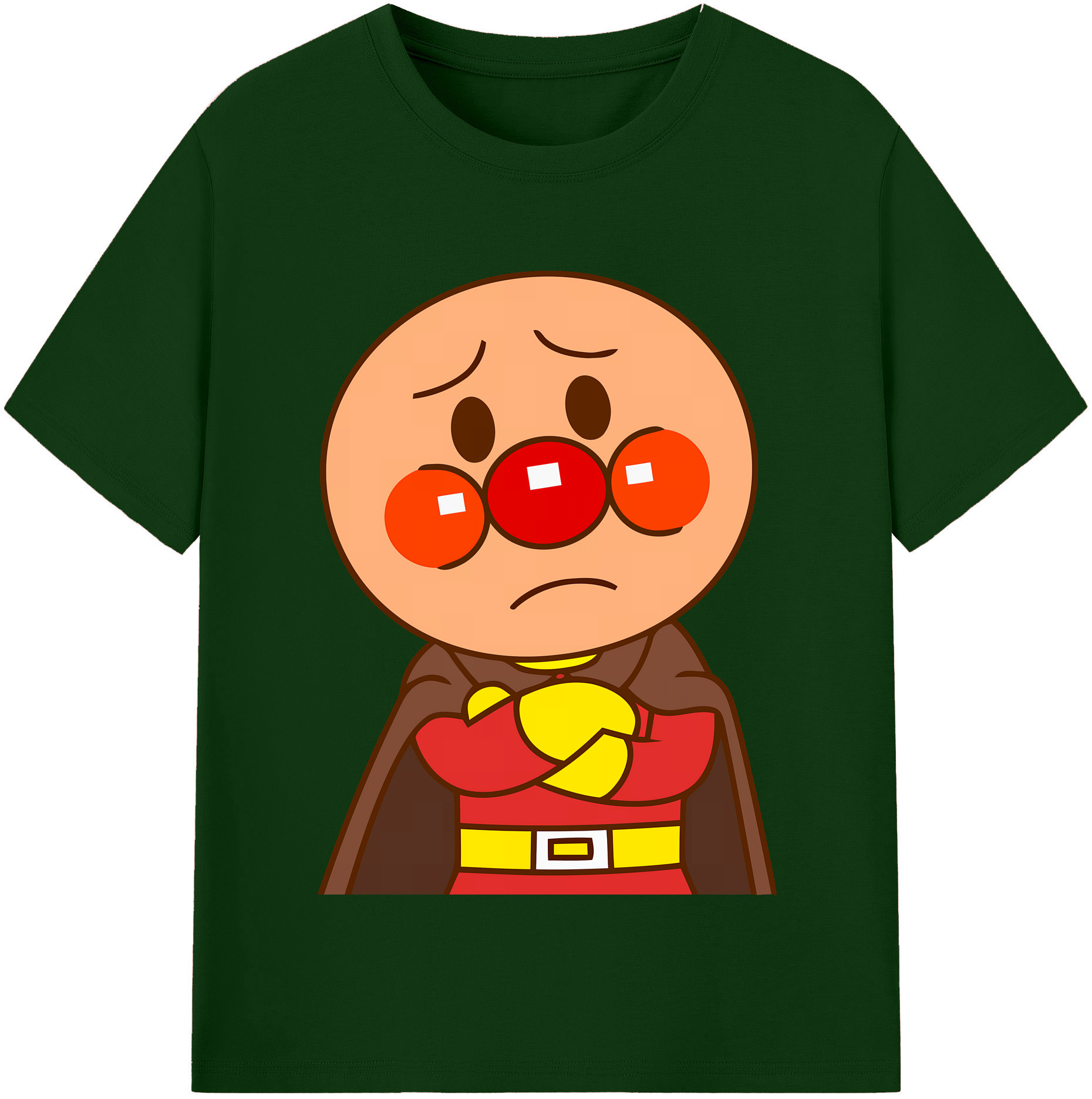 （画像用） アンパンマン Anpanman 綿100％半袖Tシャツ（フロントプリント）